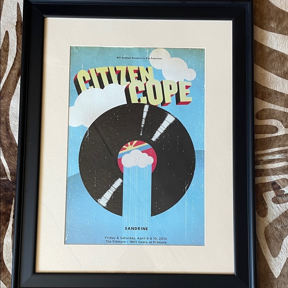 Citizen Cope‎ Sandrine Concert Poster